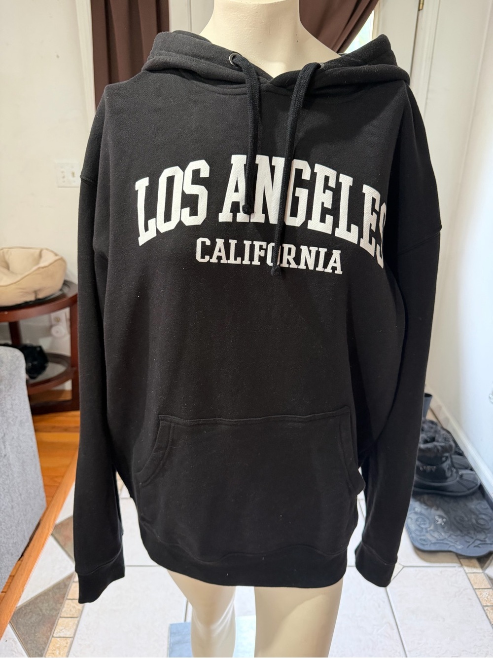 Los Angeles California Black Pullover Hoodie